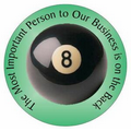 8 Ball Photo Hand Mirror (2.5" Diameter)